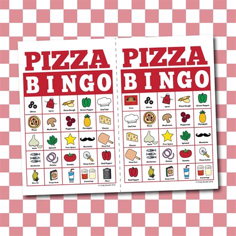 Pizza Bingo Printable